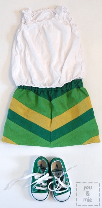 Lucky Chevron Skirt4