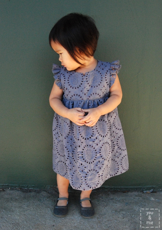 Geranium Dress Pattern Geranium in Eyelet | you and mie