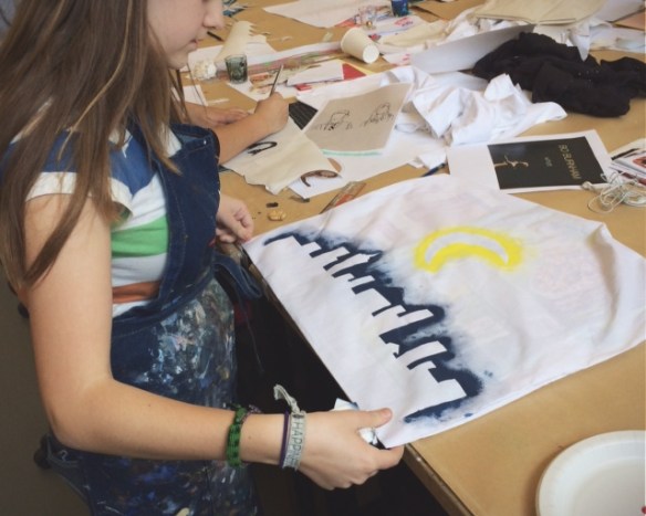 stenciling workshop // you & mie