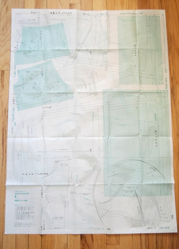 Happy Homemade Sew-along // Day One - Tracing the pattern and adding seam allowance // you & mie