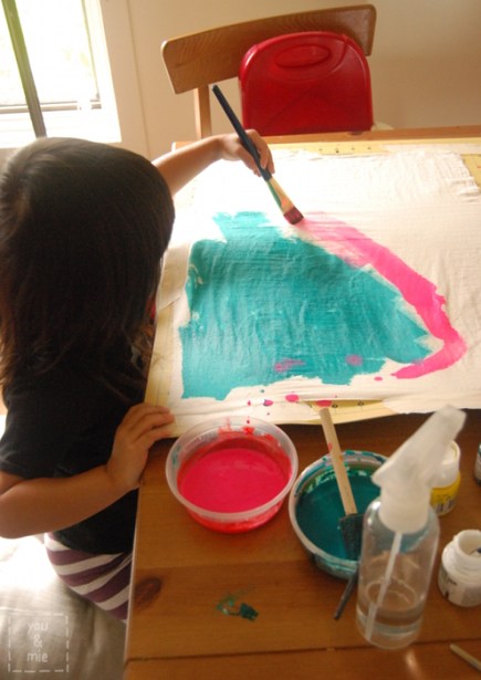 Watercolor Sundress and Tips for Painting Fabric // you & mie