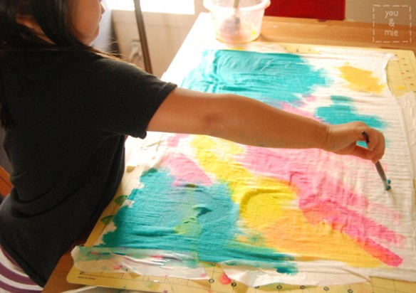 Watercolor Sundress and Tips for Painting Fabric // you & mie