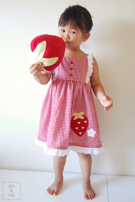 Strawberry Edelweiss Dress // you & mie