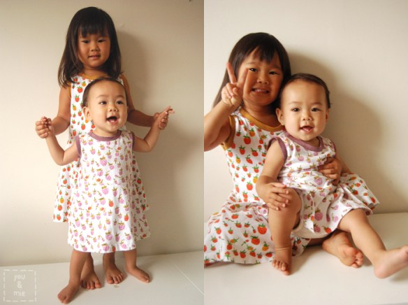 Strawberry Skater Dresses by you & mie