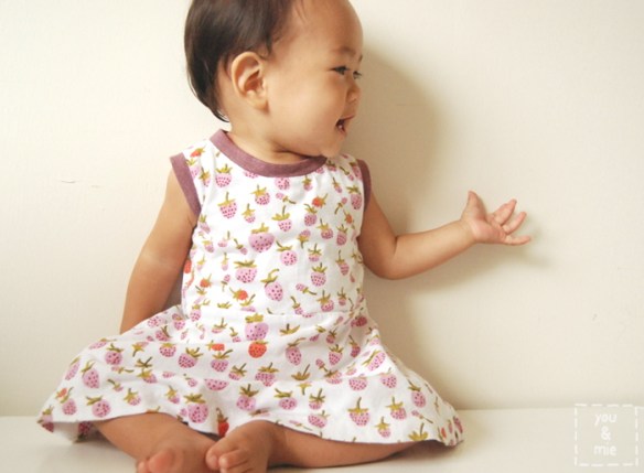 Strawberry Skater Dresses by you & mie