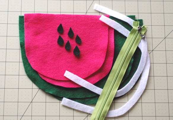 Watermelon Pouch Tutorial and Free Pattern by you & mie