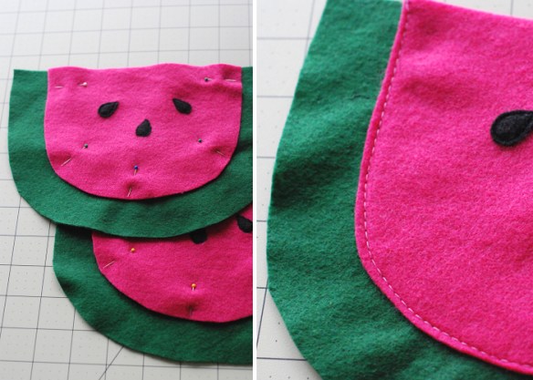 Watermelon Pouch Tutorial and Free Pattern by you & mie