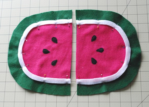 Watermelon Pouch Tutorial and Free Pattern by you & mie