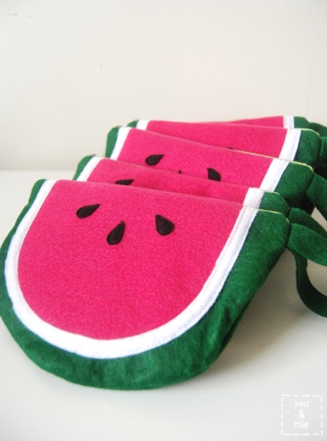 Watermelon Pouch Tutorial and Free Pattern by you & mie