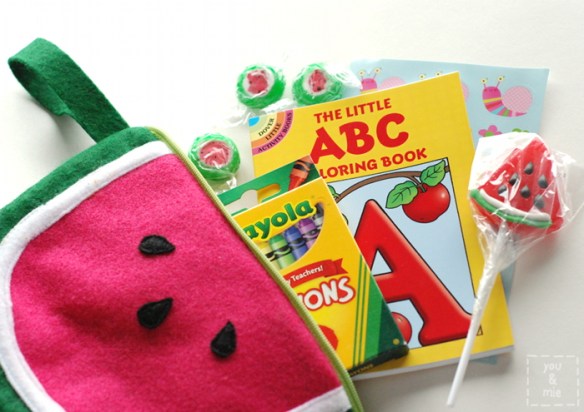 Watermelon Pouch Tutorial and Free Pattern by you & mie